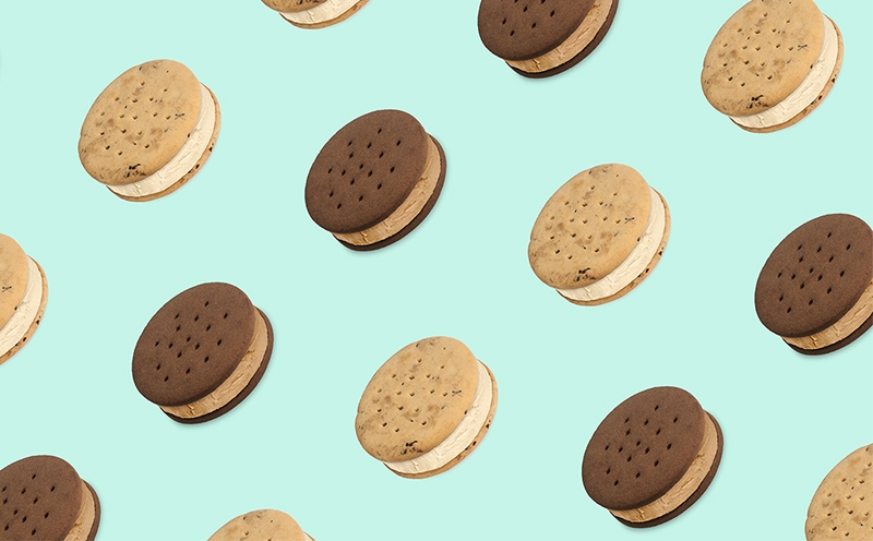 清爽時尚-冰淇淋餅干包裝設計,餅干包裝設計公司