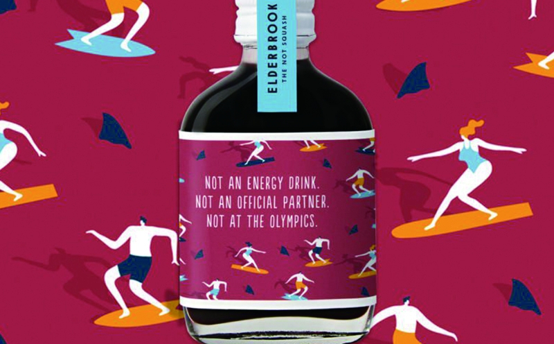 青春活力的插畫飲料包裝設計，不過最扎心的還是飲料的文案