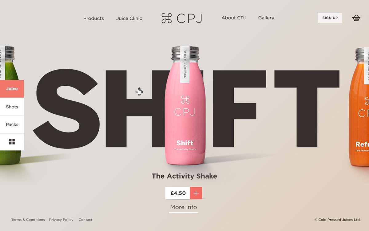 智能化營養早餐果汁，私人定制瓶型包裝設計