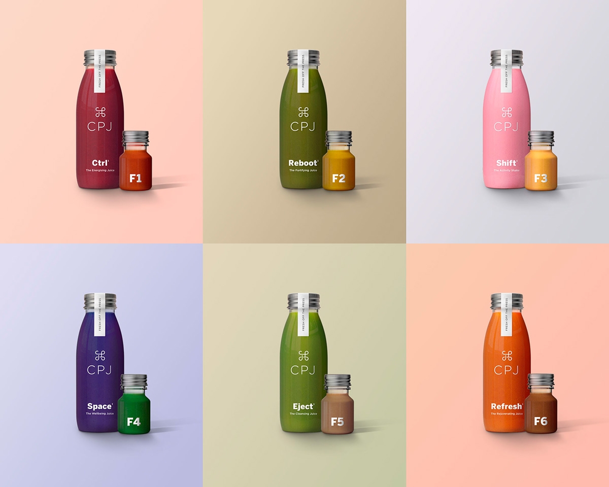 智能化營養早餐果汁，私人定制瓶型包裝設計