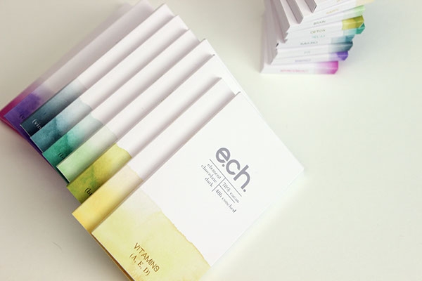 彩色之光， 生態手工巧克力食品包裝設計工程。