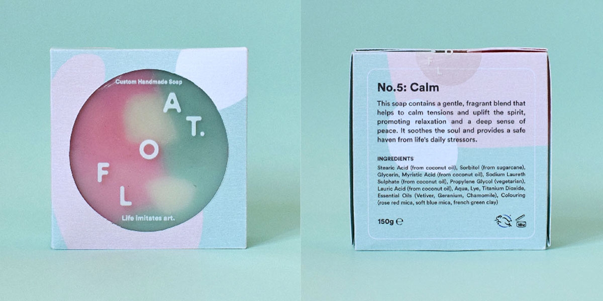 沐浴時間，全新的沐浴用品香皂產品包裝設計，盡情的放松休息吧！