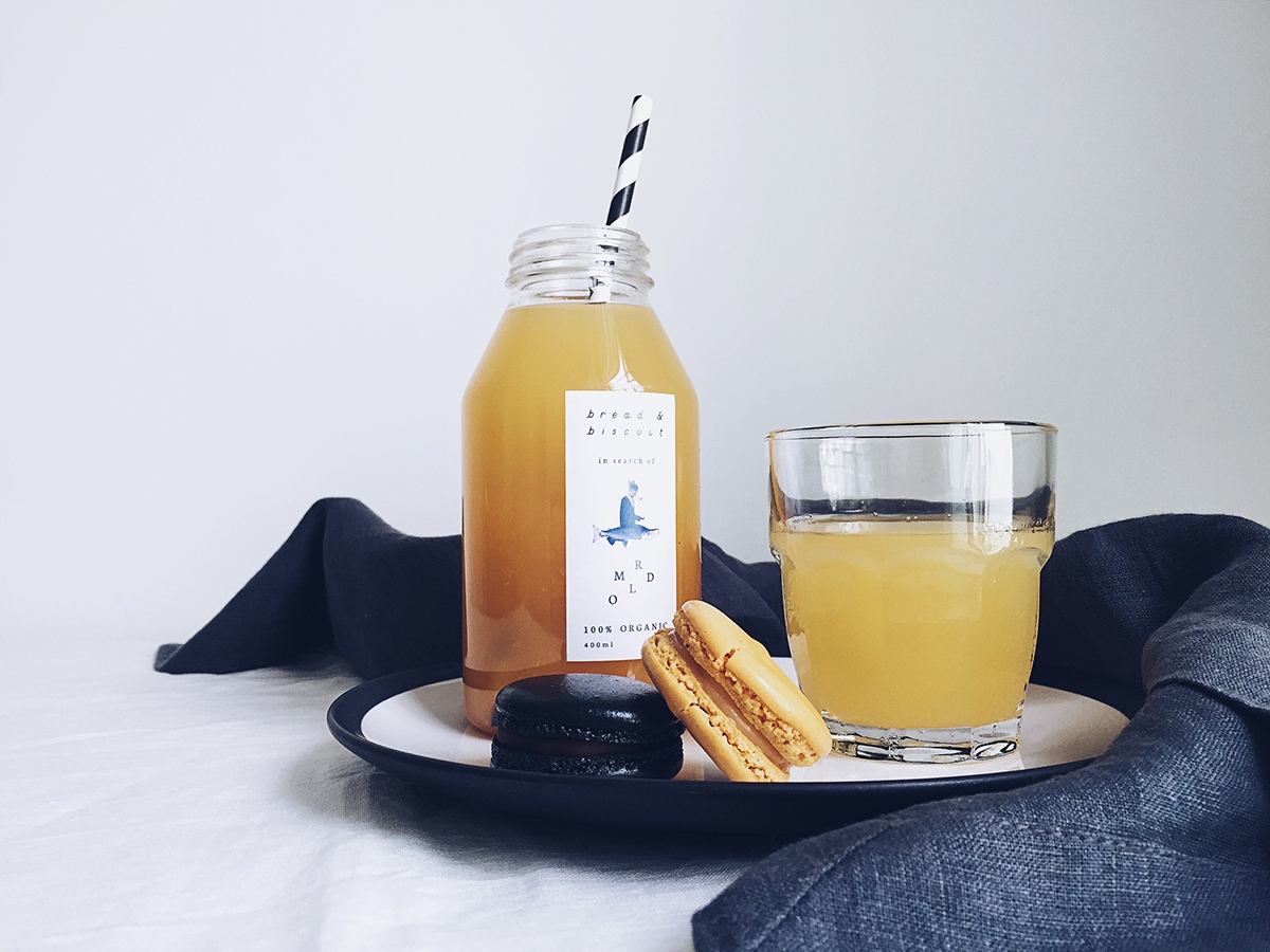 概念化早餐，面包與餅干食品飲料包裝設計