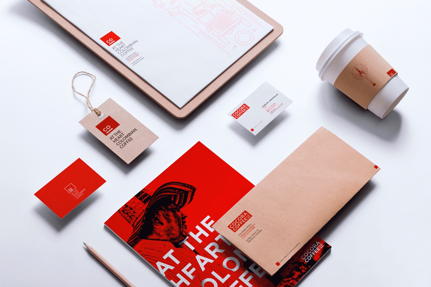 為一個咖啡杯，一個街角咖啡店，做整體的品牌包裝設計