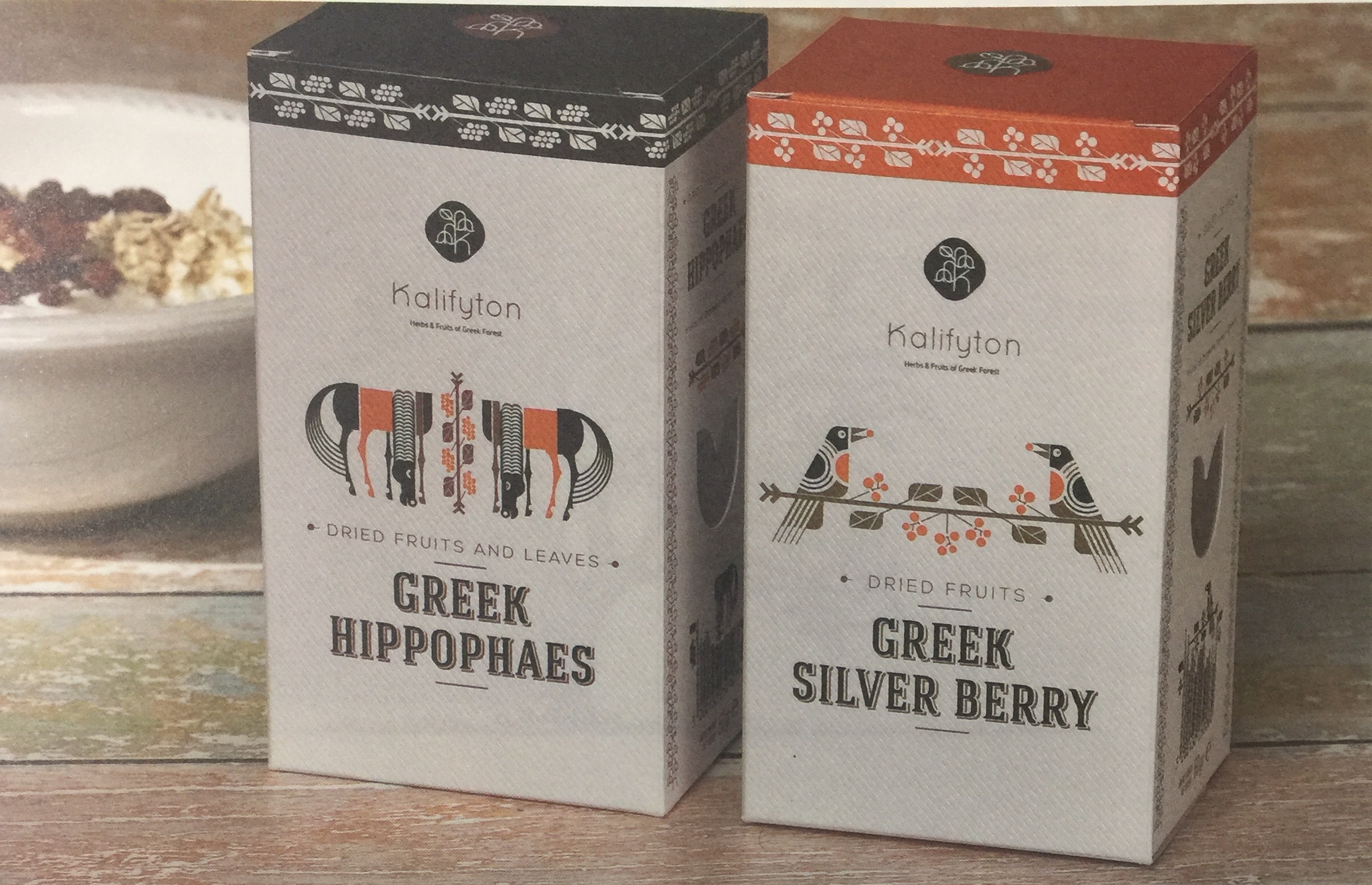 帶來獨特味覺體驗的食品-黑莓、銀果胡頹子和沙棘果醬包裝設計