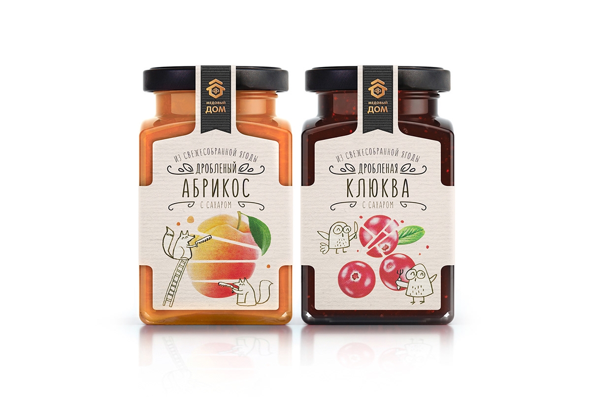 活潑的果醬，漿果包裝設計