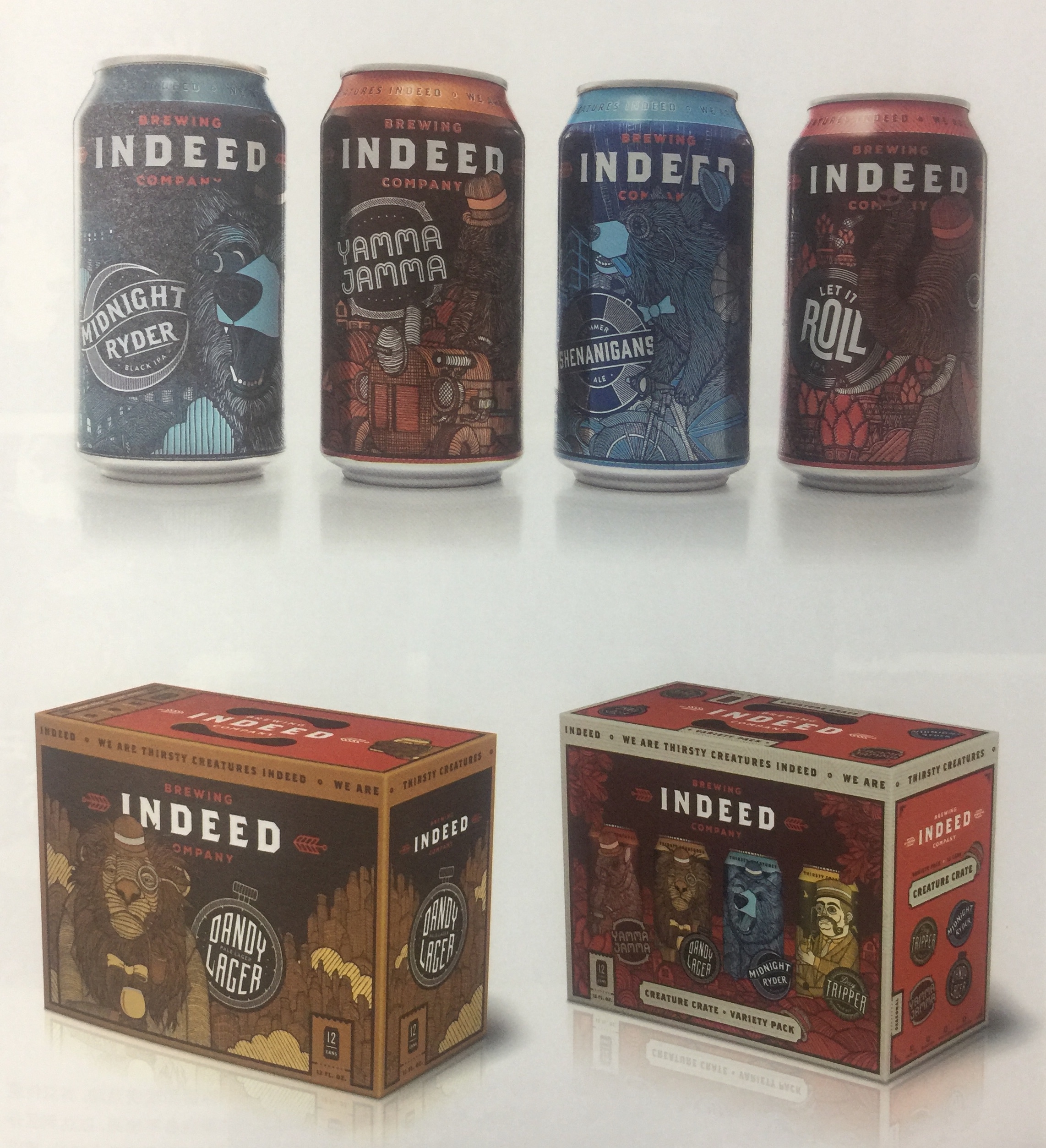 精釀易拉罐啤酒包裝設計