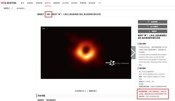 視覺中國，黑洞