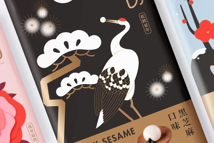 驚艷四座的國風之美，中式湯圓包裝設計