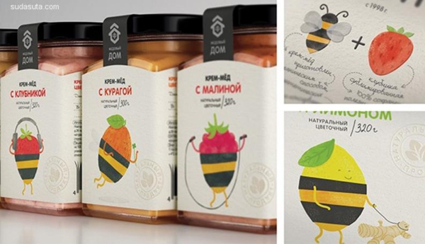 可愛到飛起的小水果？俏皮蜂蜜漿果包裝設計