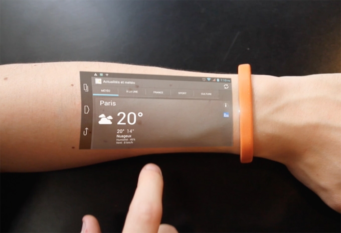 直接在手臂上玩手機？|科技產品設計